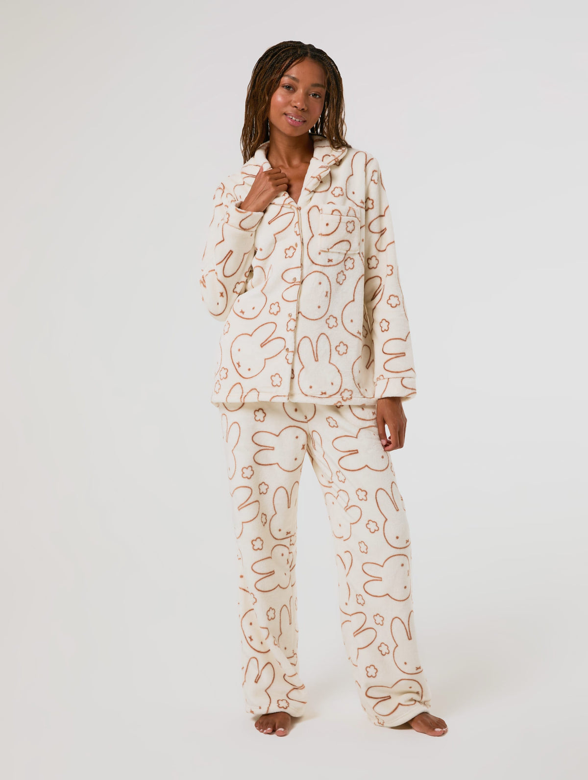 Miffy x Skinnydip Flower Fleece Pyjama Set Lingerie & Nightwear Skinnydip London
