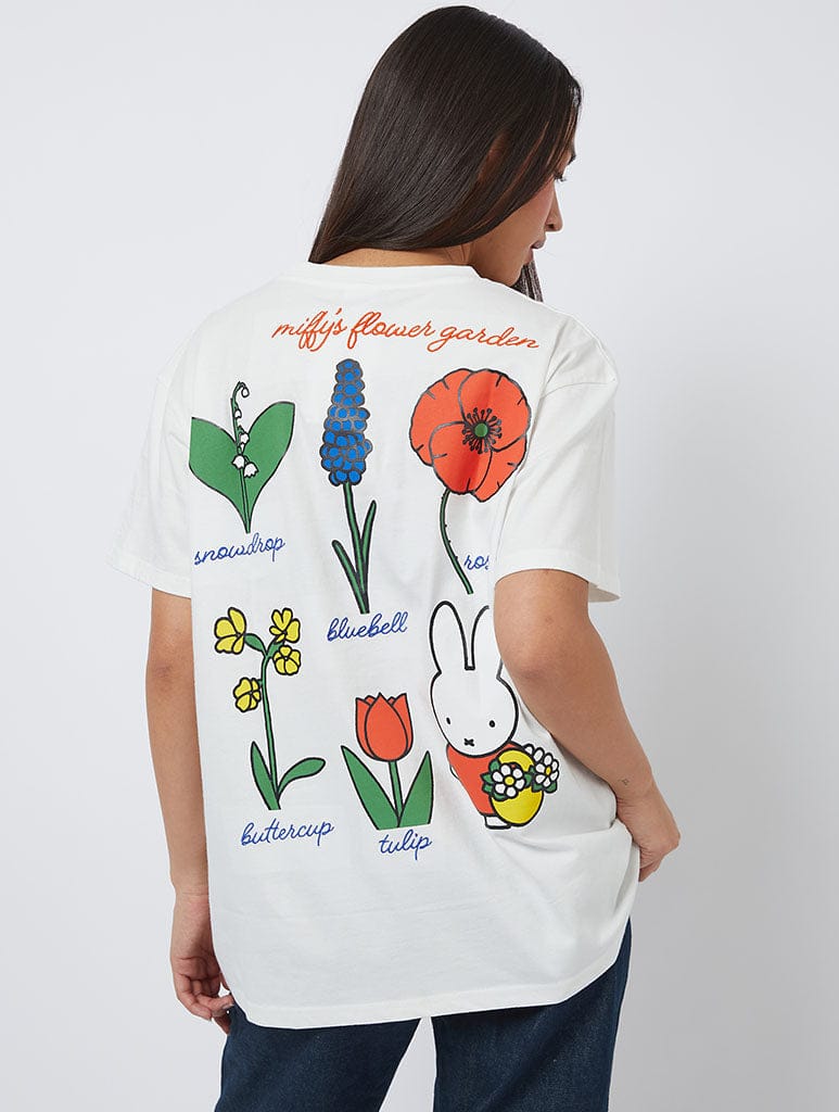 Miffy x Skinnydip Flower Garden T-Shirt Tops & T-Shirts Skinnydip London