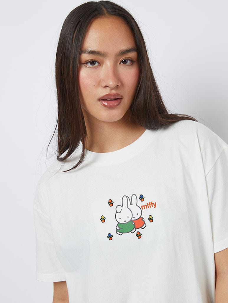 Miffy x Skinnydip Flower Garden T-Shirt Tops & T-Shirts Skinnydip London
