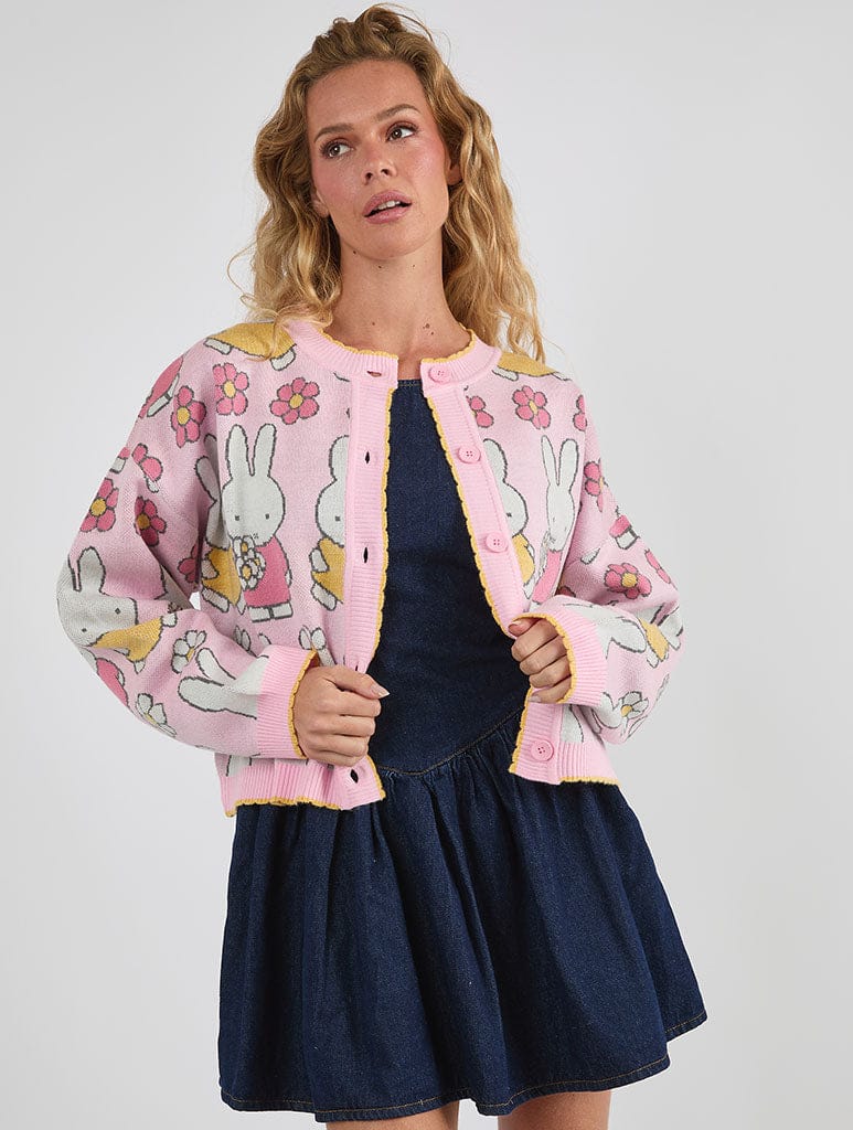 Miffy x Skinnydip Flower Knitted Cardigan Jumpers & Cardigans Skinnydip London