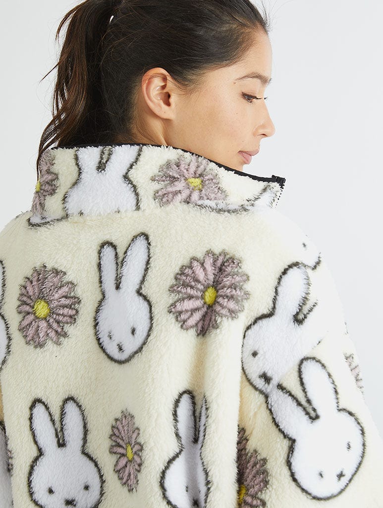 Miffy x Skinnydip Flower Longline Fleece Coats & Jackets Skinnydip London