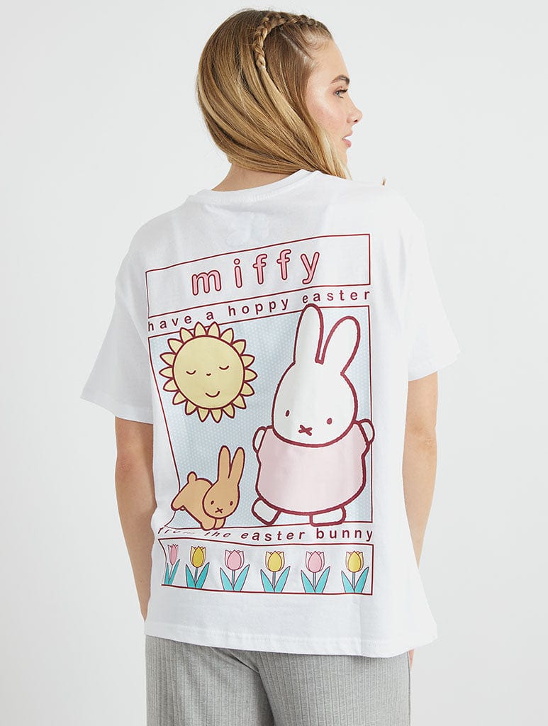 Miffy x Skinnydip Hoppy Easter T-Shirt in Ecru Tops & T-Shirts Skinnydip London