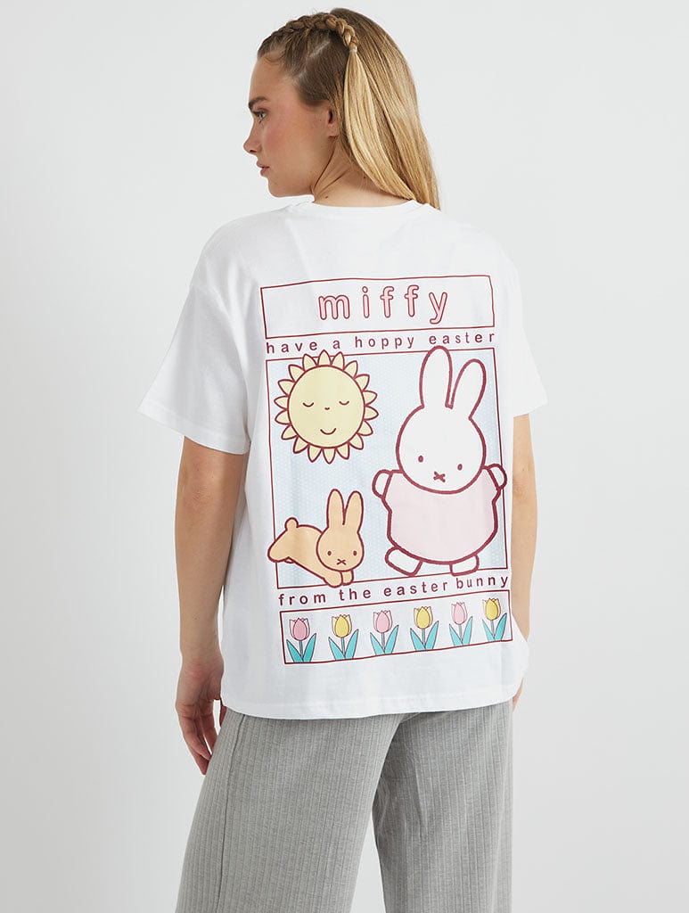 Miffy x Skinnydip Hoppy Easter T-Shirt in Ecru Tops & T-Shirts Skinnydip London