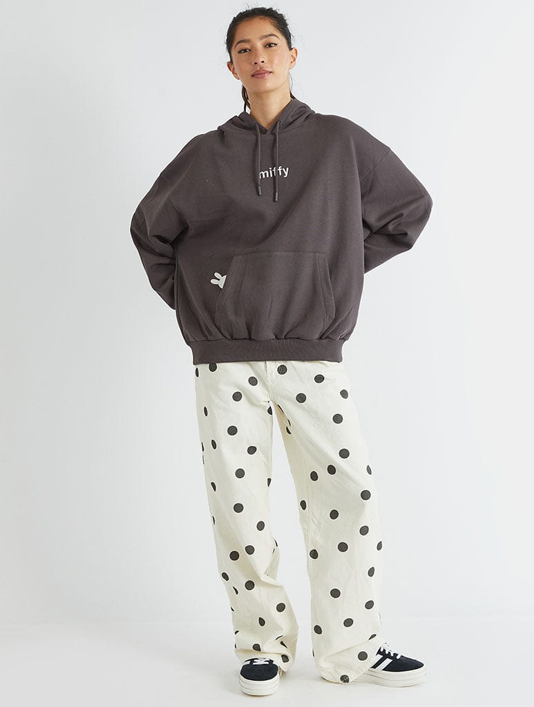 Miffy x Skinnydip Kite Hoodie in Grey Hoodies & Sweatshirts Skinnydip London