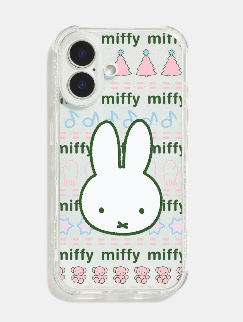 Miffy x Skinnydip Knit Pattern Shock iPhone Case Phone Cases Skinnydip London