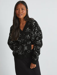 Miffy x Skinnydip Knitted Cardigan in Black Jumpers & Cardigans Skinnydip London