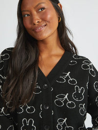Miffy x Skinnydip Knitted Cardigan in Black Jumpers & Cardigans Skinnydip London