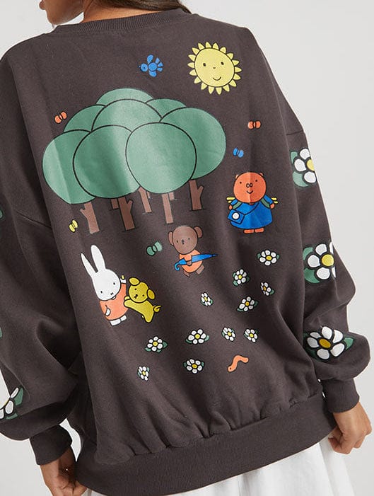 Miffy x Skinnydip Miffy Woodland Sweatshirt Hoodies & Sweatshirts Skinnydip London