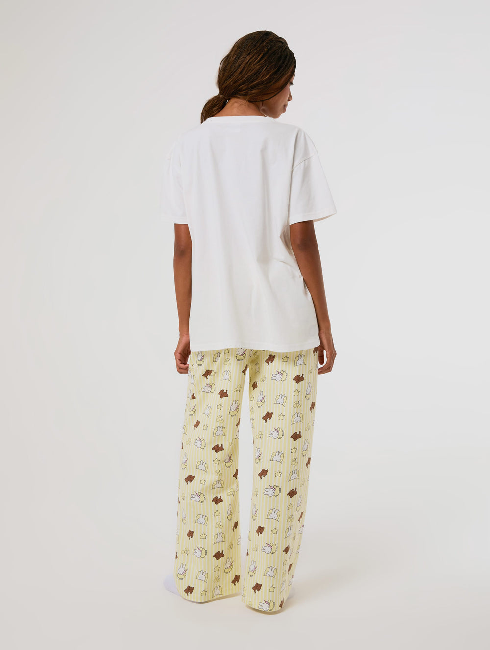 Miffy x Skinnydip Night T-Shirt and Trouser Pyjama Set with Eye Mask Lingerie & Nightwear Skinnydip London