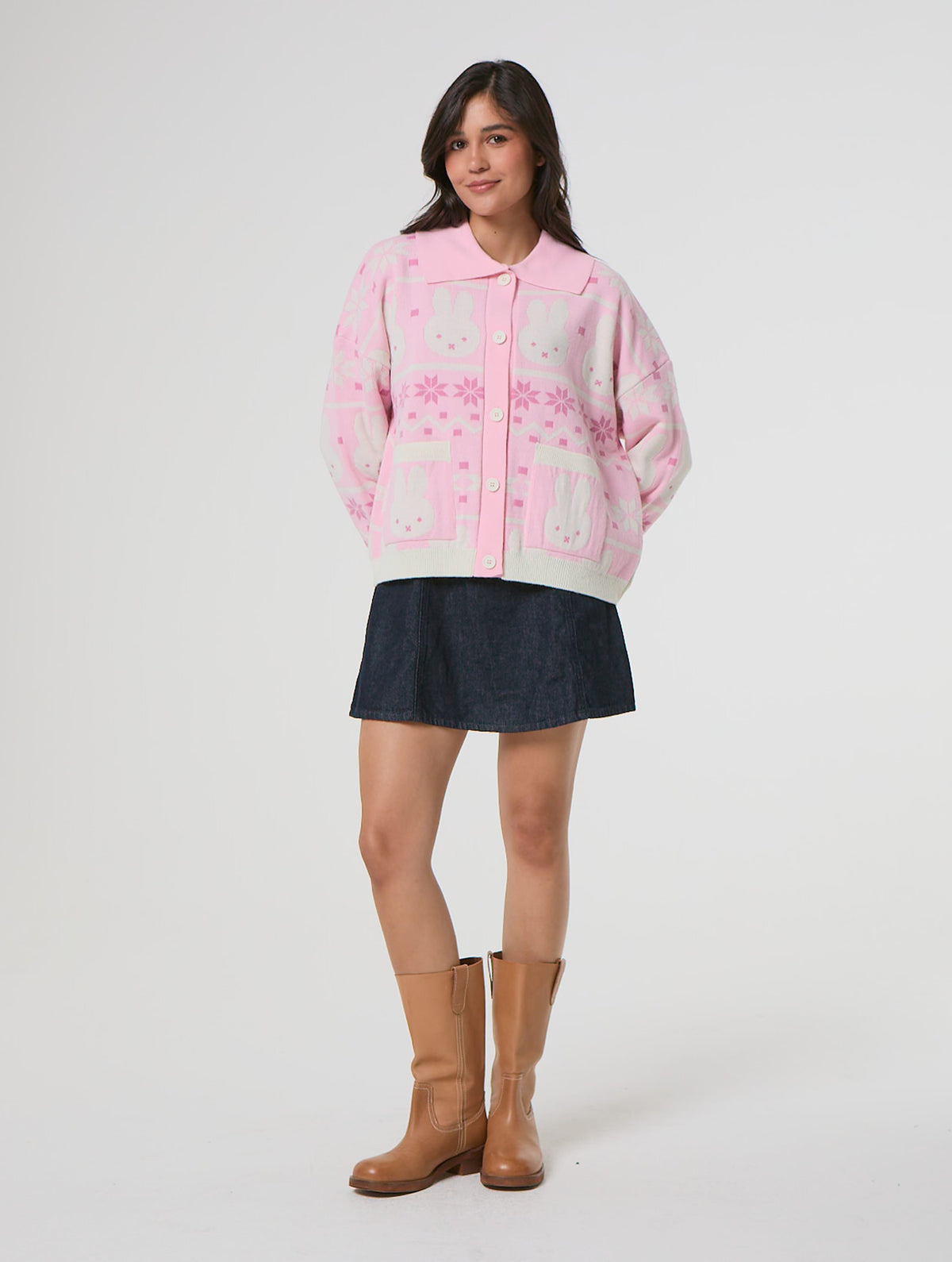 Miffy x Skinnydip Pattern Cardigan Jumpers & Cardigans Skinnydip London