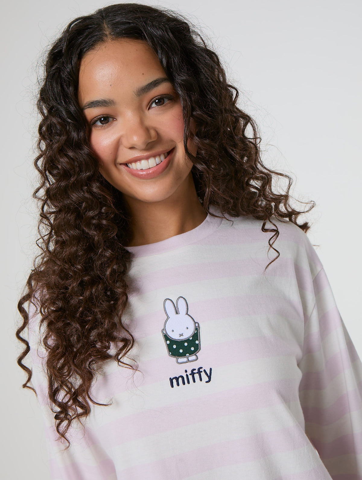Miffy x Skinnydip Pink Stripe Long Sleeve Top Tops & T-Shirts Skinnydip London