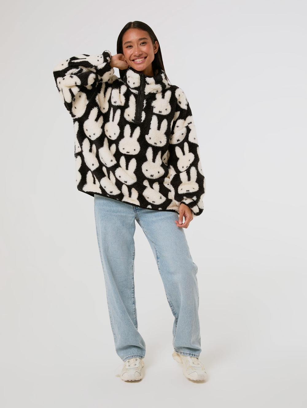 Miffy x Skinnydip Repeat Black Jacket Clothing : Jacket : Outerwear Skinnydip London