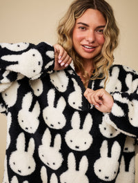 Miffy x Skinnydip Repeat Black Jacket Clothing : Jacket : Outerwear Skinnydip London