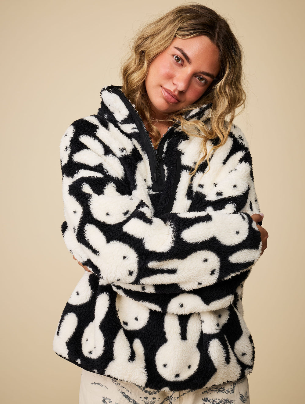 Miffy x Skinnydip Repeat Black Jacket Clothing : Jacket : Outerwear Skinnydip London