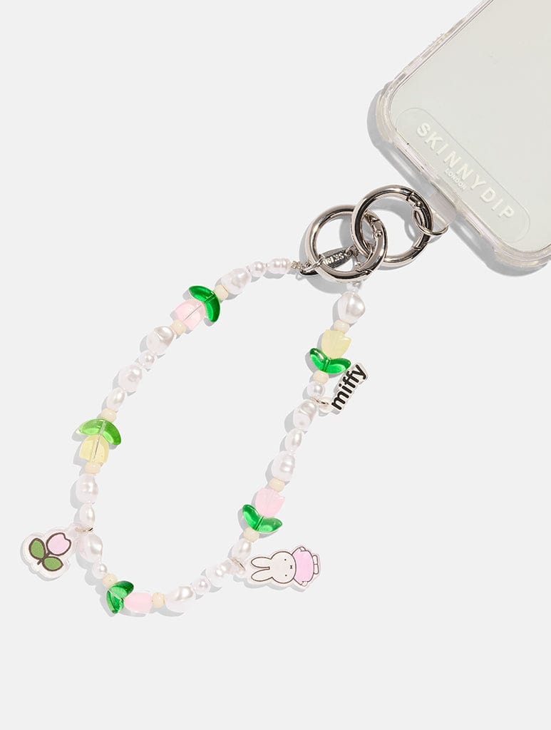 Miffy x Skinnydip Tulip Beaded Charm Phone Grips Skinnydip London