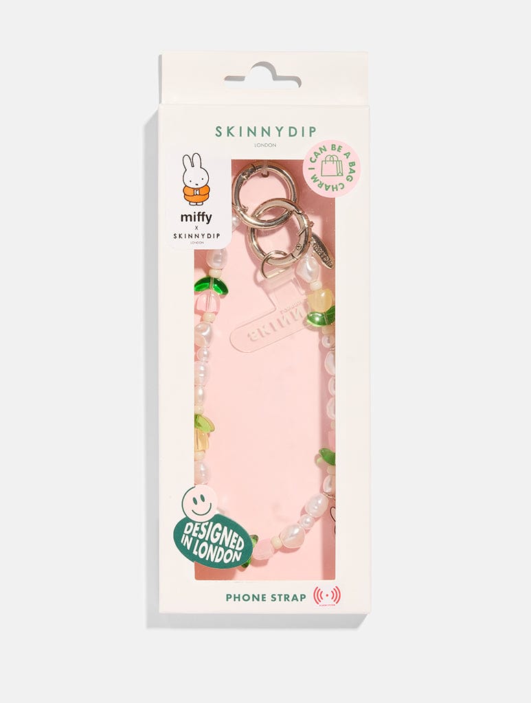 Miffy x Skinnydip Tulip Beaded Charm Phone Grips Skinnydip London