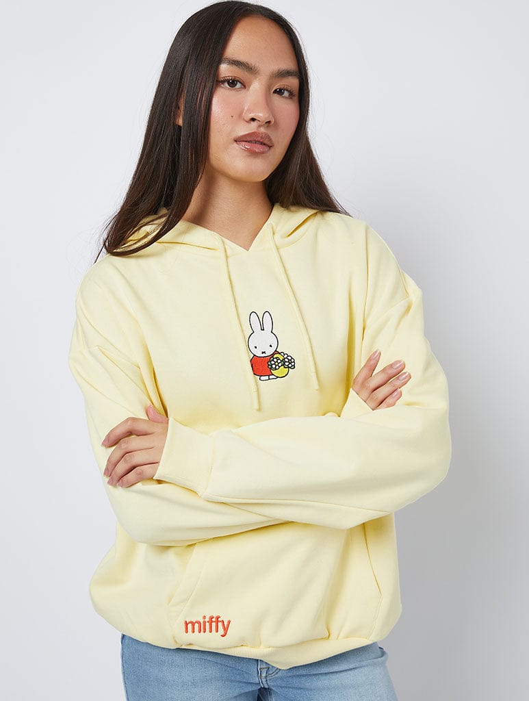 Miffy x Skinnydip Yellow Hoodie Hoodies & Sweatshirts Skinnydip London