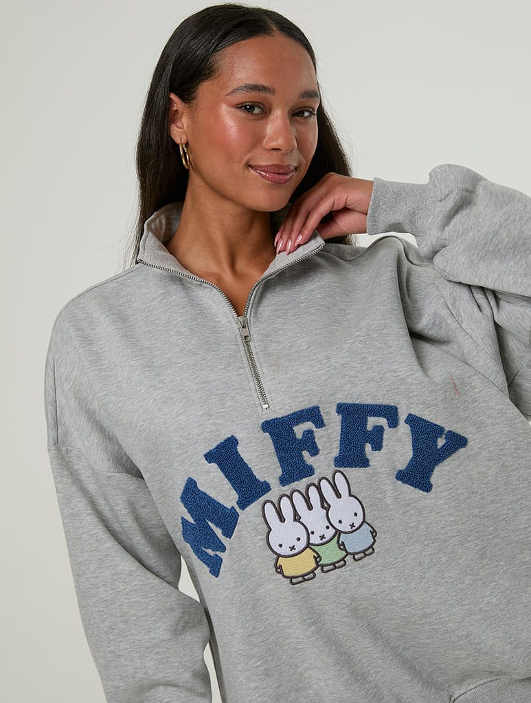 Miffy x Skinnydip Zip Sweatshirt Hoodies & Sweatshirts Skinnydip London