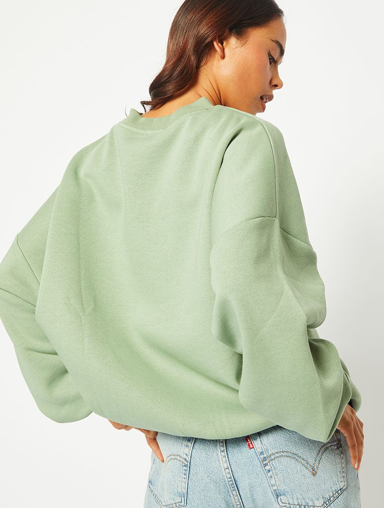 Mind Your Own Vibe Oversized Sweatshirt Hoodies & Sweatshirts Skinnydip London