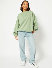 Mind Your Own Vibe Oversized Sweatshirt Hoodies & Sweatshirts Skinnydip London