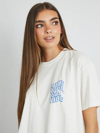 Mind Your Own Vibe Shell T-Shirt Tops & T-Shirts Skinnydip London