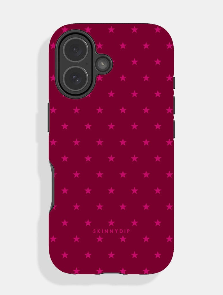Mini Star Burgundy Ultra Protective iPhone Case Phone Cases Skinnydip London