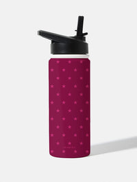 Mini Stars Burgundy 18oz Stainless Steel Water bottle Water Bottles Skinnydip London