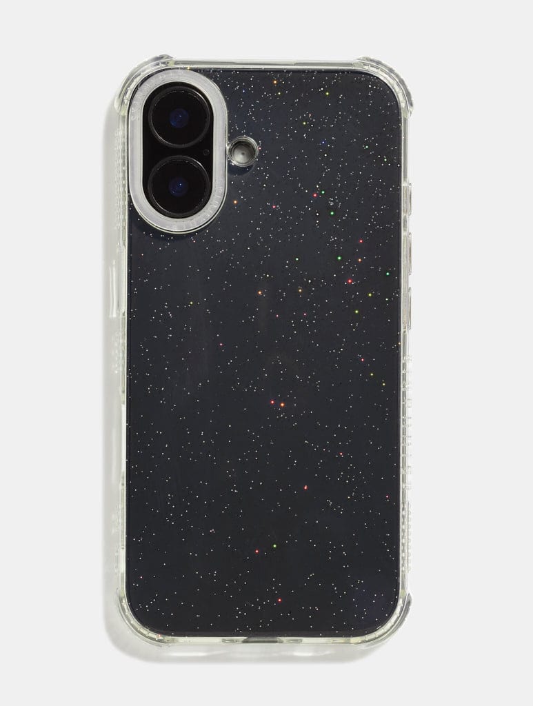 Minimal Glitter Shock iPhone Case with Clear Camera Hole Phone Cases Skinnydip London