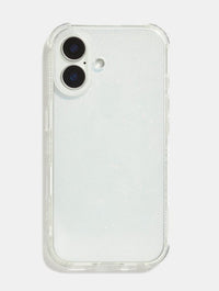 Minimal Glitter Shock iPhone Case with Clear Camera Hole Phone Cases Skinnydip London