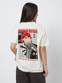 Moulin Rouge x Skinnydip Join The Party T-Shirt In White Tops & T-Shirts Skinnydip London