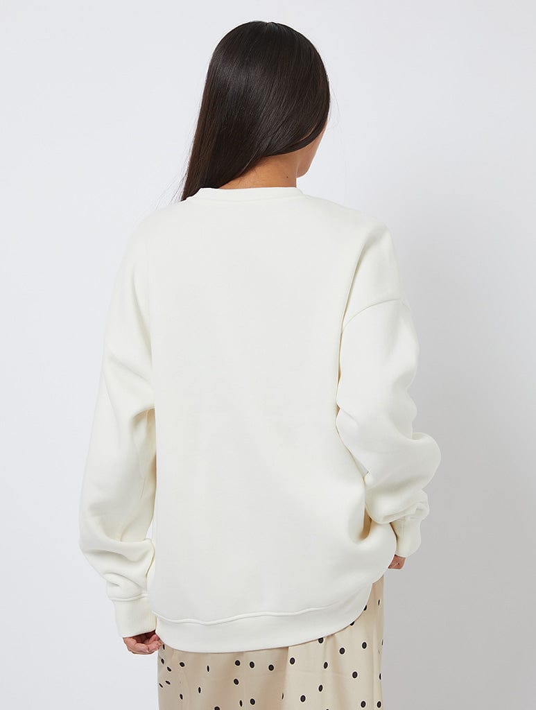 Moulin Rouge x Skinnydip Windmill Sweatshirt In White Hoodies & Sweatshirts Skinnydip London