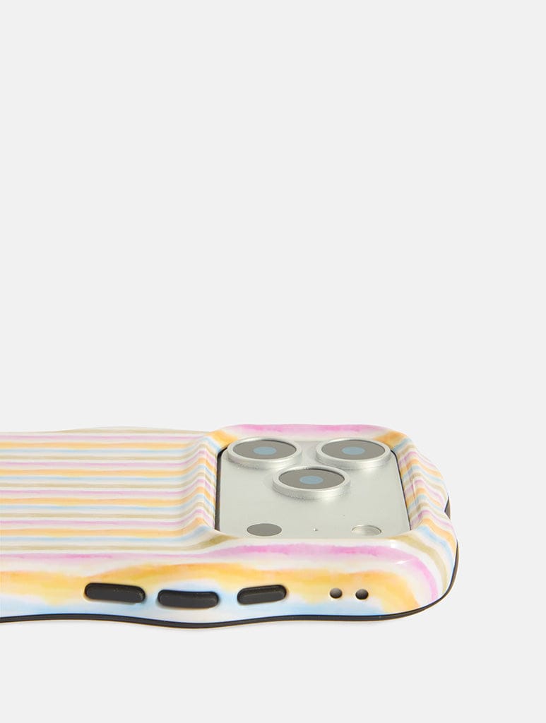 Multi Colour Stripe Ultra Protective iPhone Case Phone Cases Skinnydip London