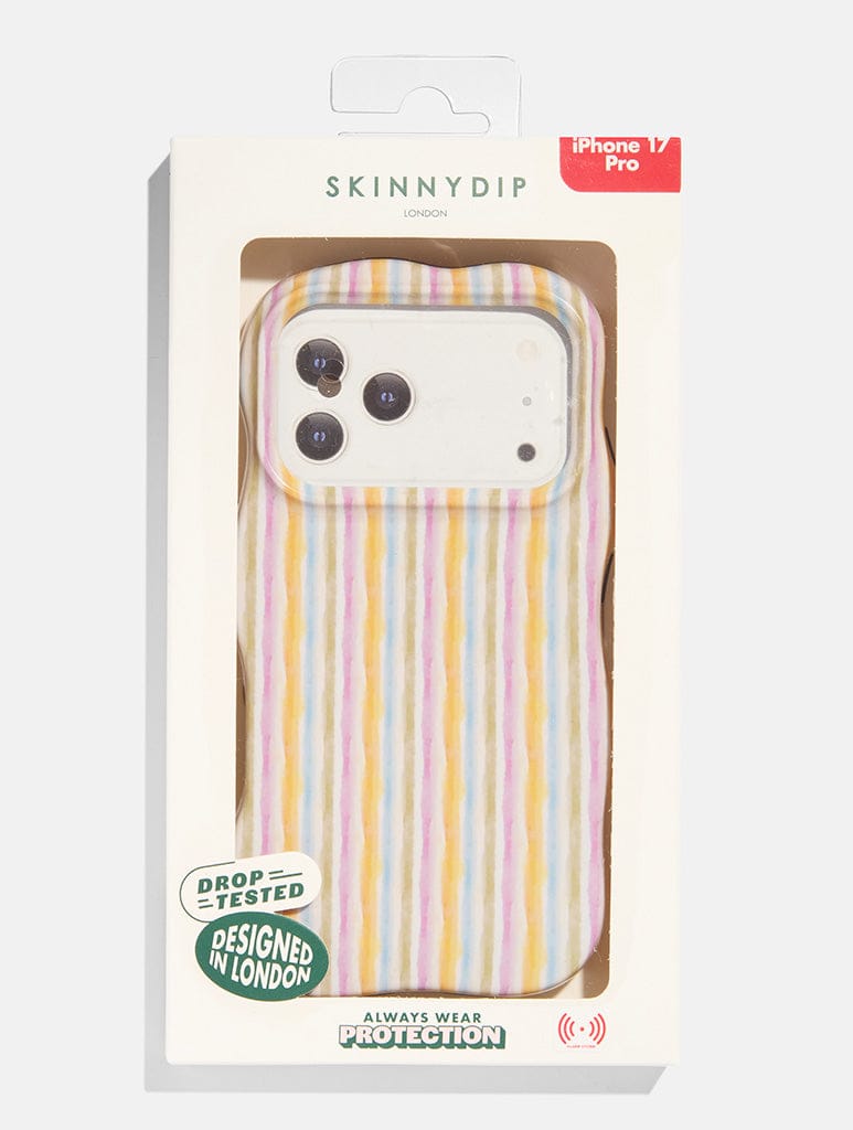 Multi Colour Stripe Ultra Protective iPhone Case Phone Cases Skinnydip London