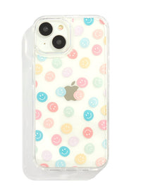 Multi Coloured Smile Face iPhone Case Phone Cases Custard London