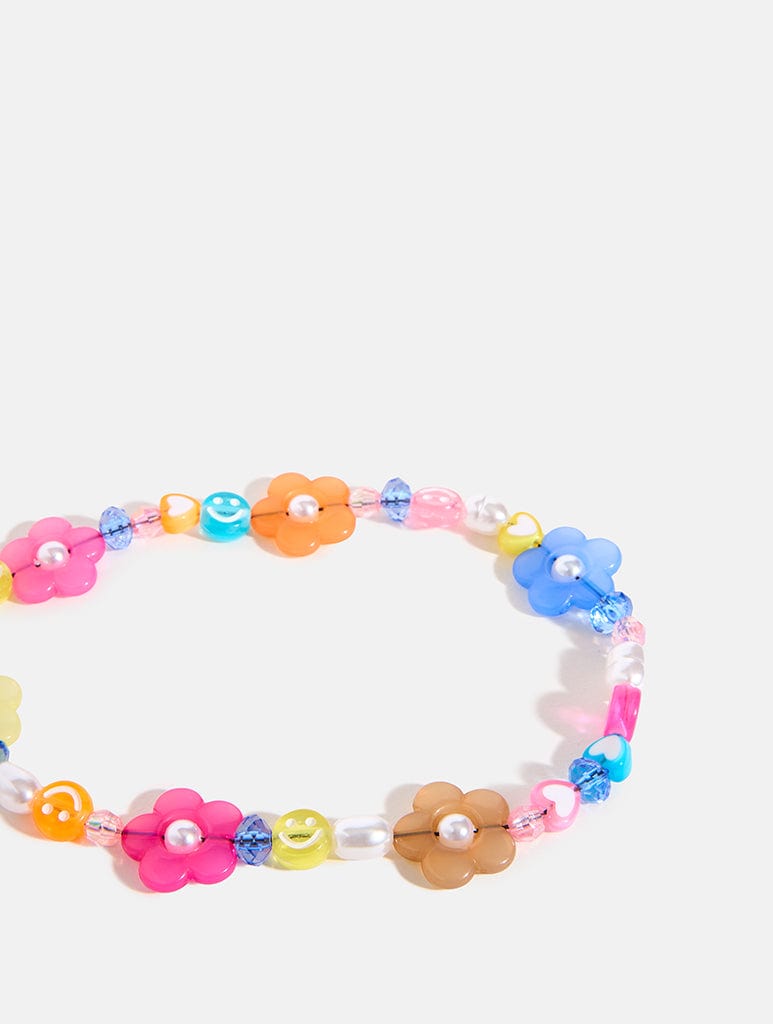 Multi Flower Beaded Phone Strap Phone Grips Skinnydip London