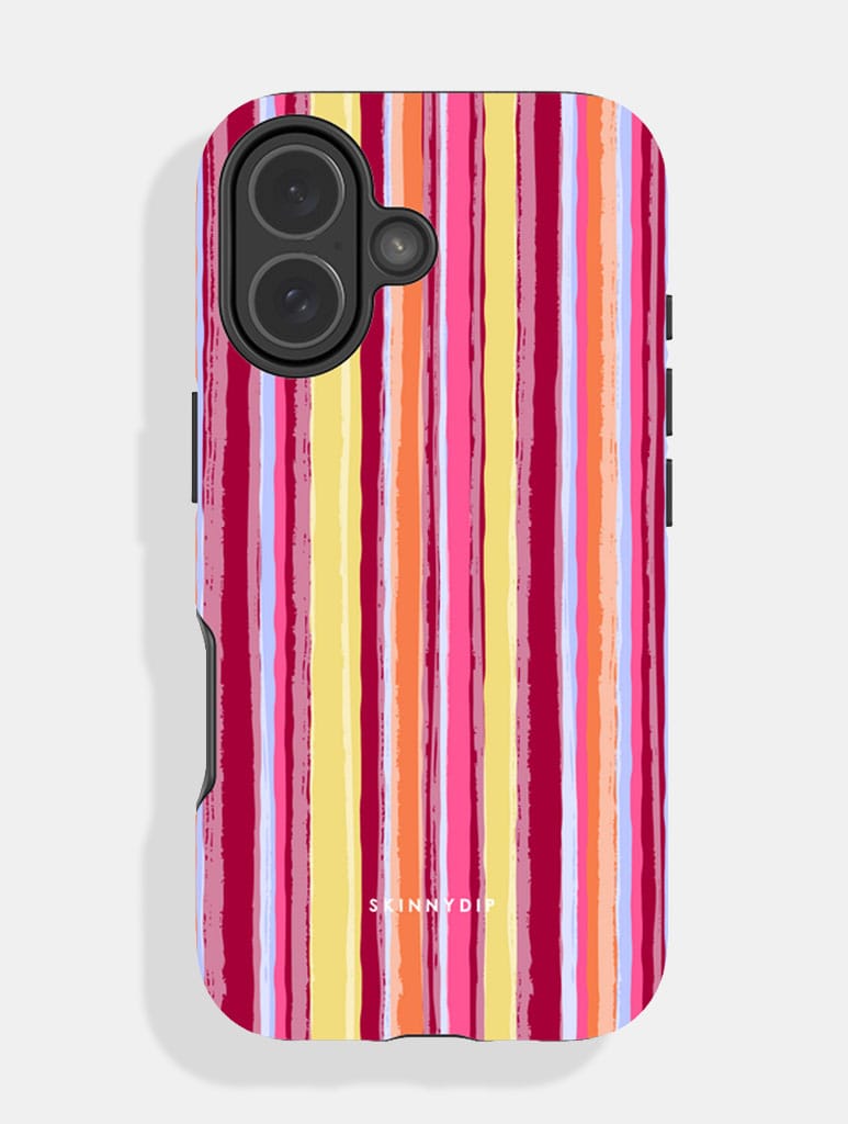 Multi Stripe Summer Brights Ultra Protective iPhone Case Phone Cases Skinnydip London