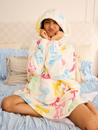 Multicolour Bow Blanket Hoodie Lingerie & Nightwear Skinnydip London