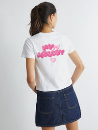 My Melody Inflatable Baby T-Shirt In White Tops & T-Shirts Skinnydip London