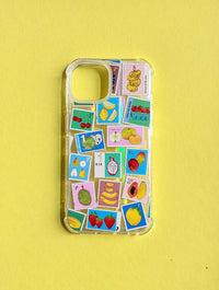 Natdraws x Skinnydip Fruit Postage Stamps Shock iPhone Case Phone Cases Skinnydip London