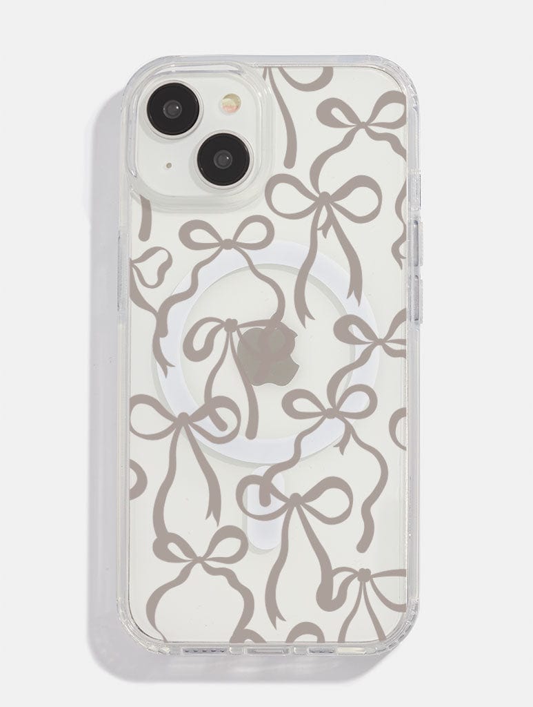 Neutral Bows MagSafe iPhone Case Phone Cases Skinnydip London