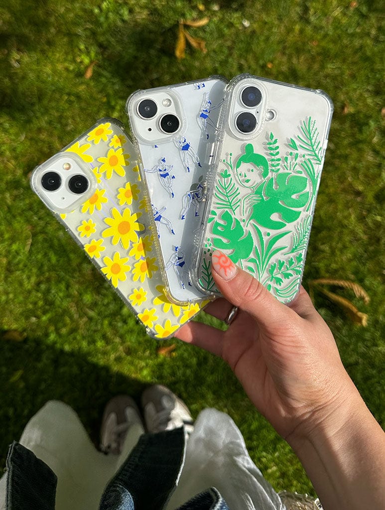 Nina Cosford x Skinnydip Yellow Flowers Shock iPhone Case Phone Cases Skinnydip London