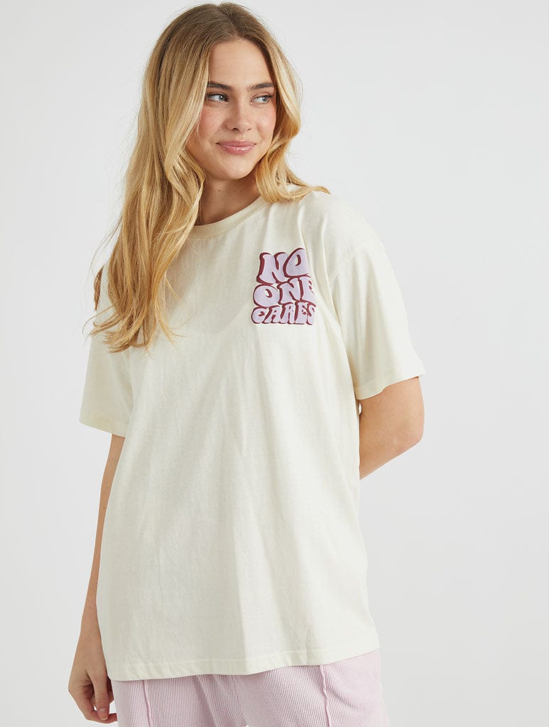 No One Cares T-Shirt Tops & T-Shirts Skinnydip London