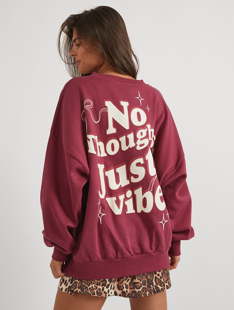 No Thoughts Just Vibes Sweatshirt Hoodies & Sweatshirts Skinnydip London