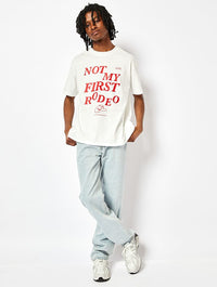 Not my First Rodeo T-Shirt in White Tops & T-Shirts Skinnydip London