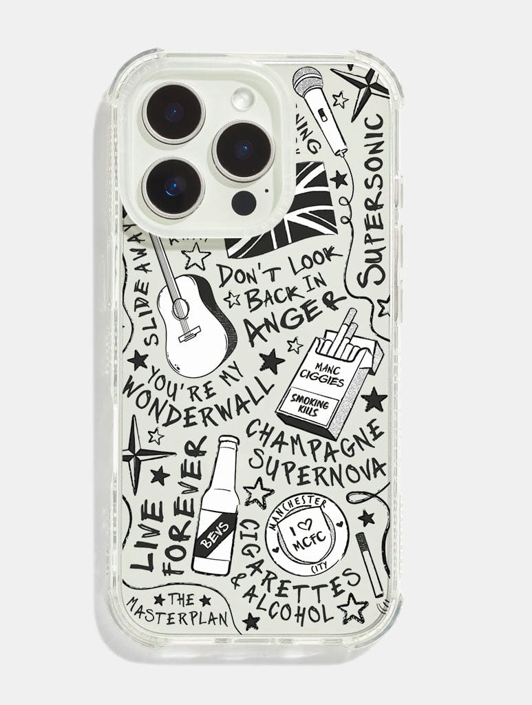 Oasis Doodle Shock iPhone Case Phone Cases Skinnydip London