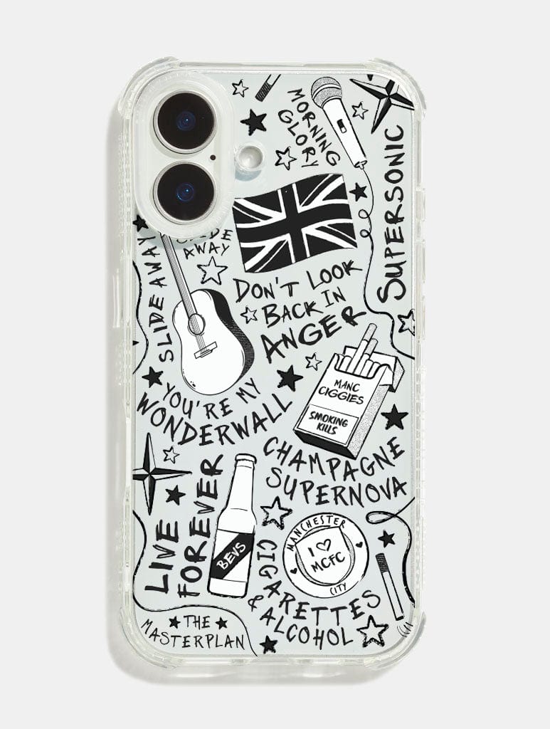 Oasis Doodle Shock iPhone Case Phone Cases Skinnydip London