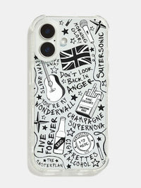 Oasis Doodle Shock iPhone Case Phone Cases Skinnydip London