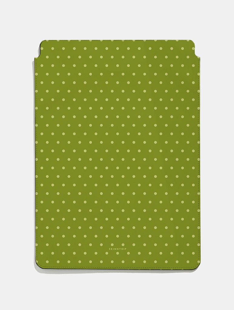 Olive Green Mini Dots Tablet Sleeve Tablet Cases Skinnydip London