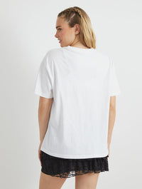 Orange Glow T-Shirt in Ecru Tops & T-Shirts Skinnydip London