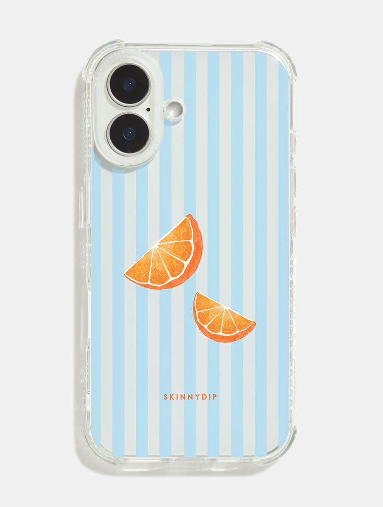 Oranges Stripes Shock iPhone Case Phone Cases Skinnydip London
